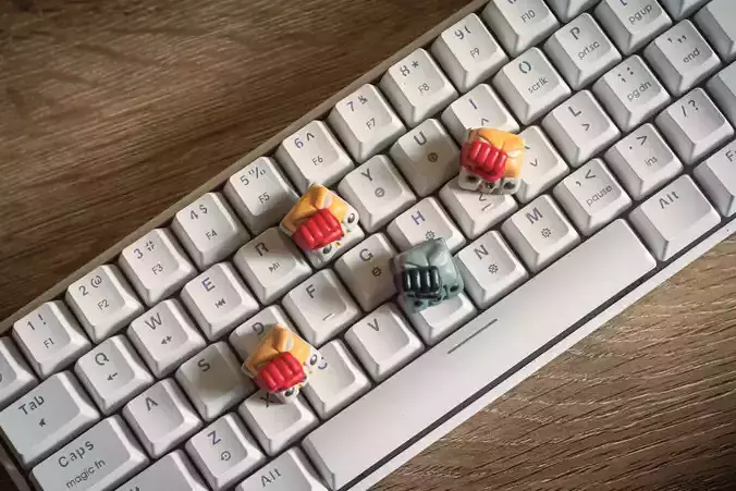 One punch keycap - Mechanical keyboard 3D print model