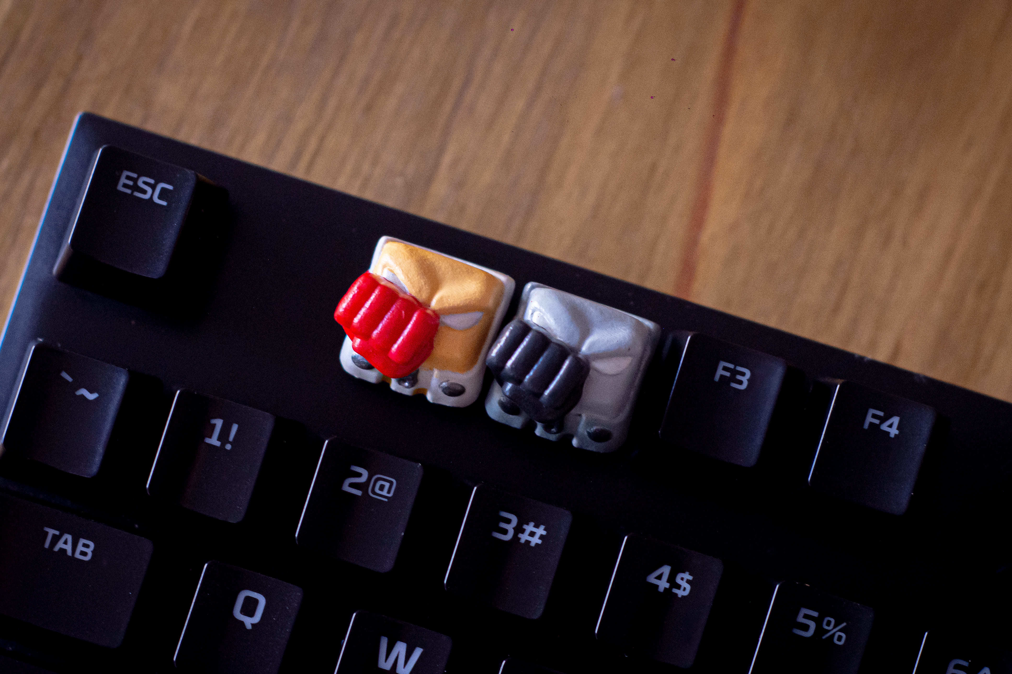 One punch keycap - Mechanical keyboard 3D print model_7