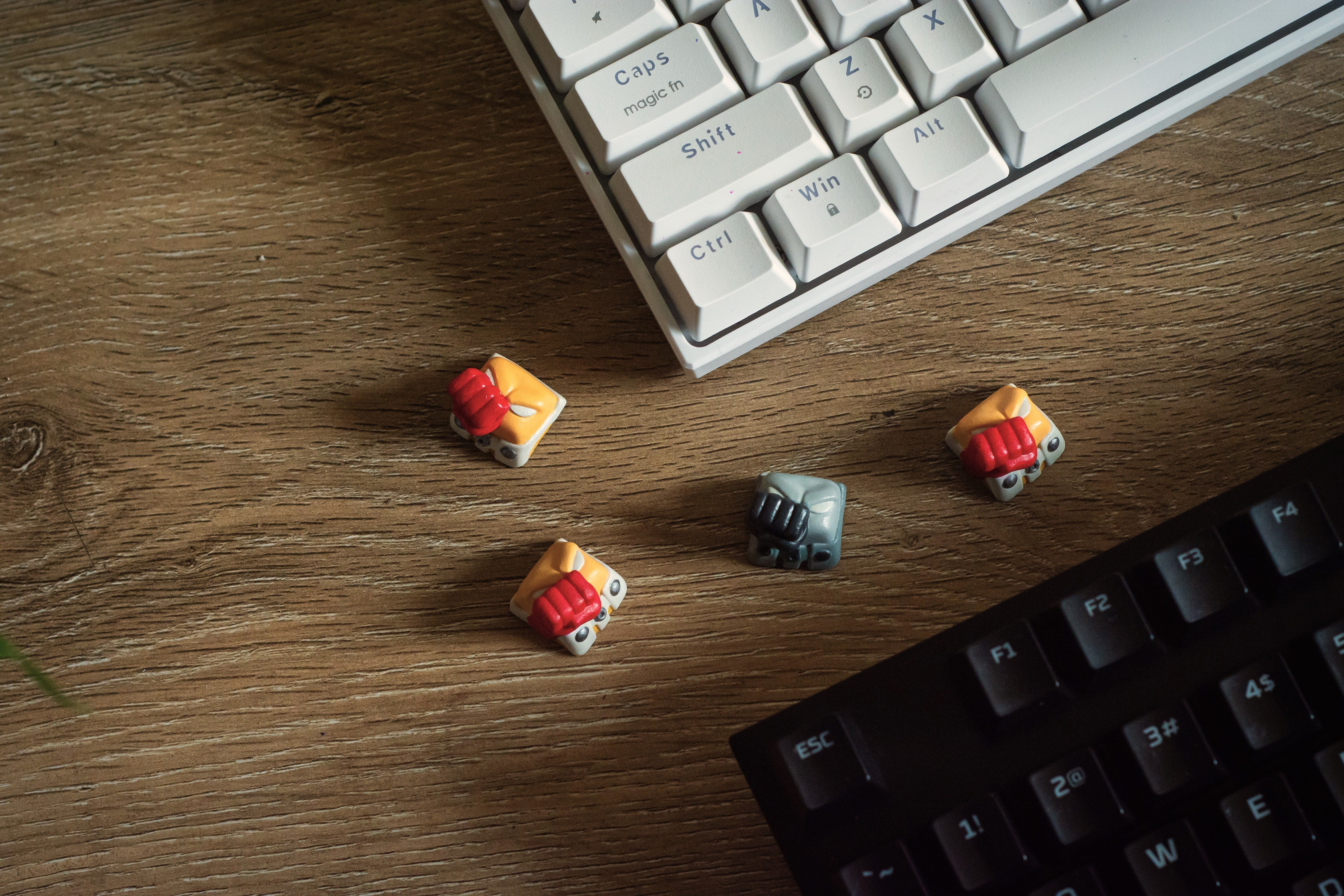 One punch keycap - Mechanical keyboard 3D print model_2
