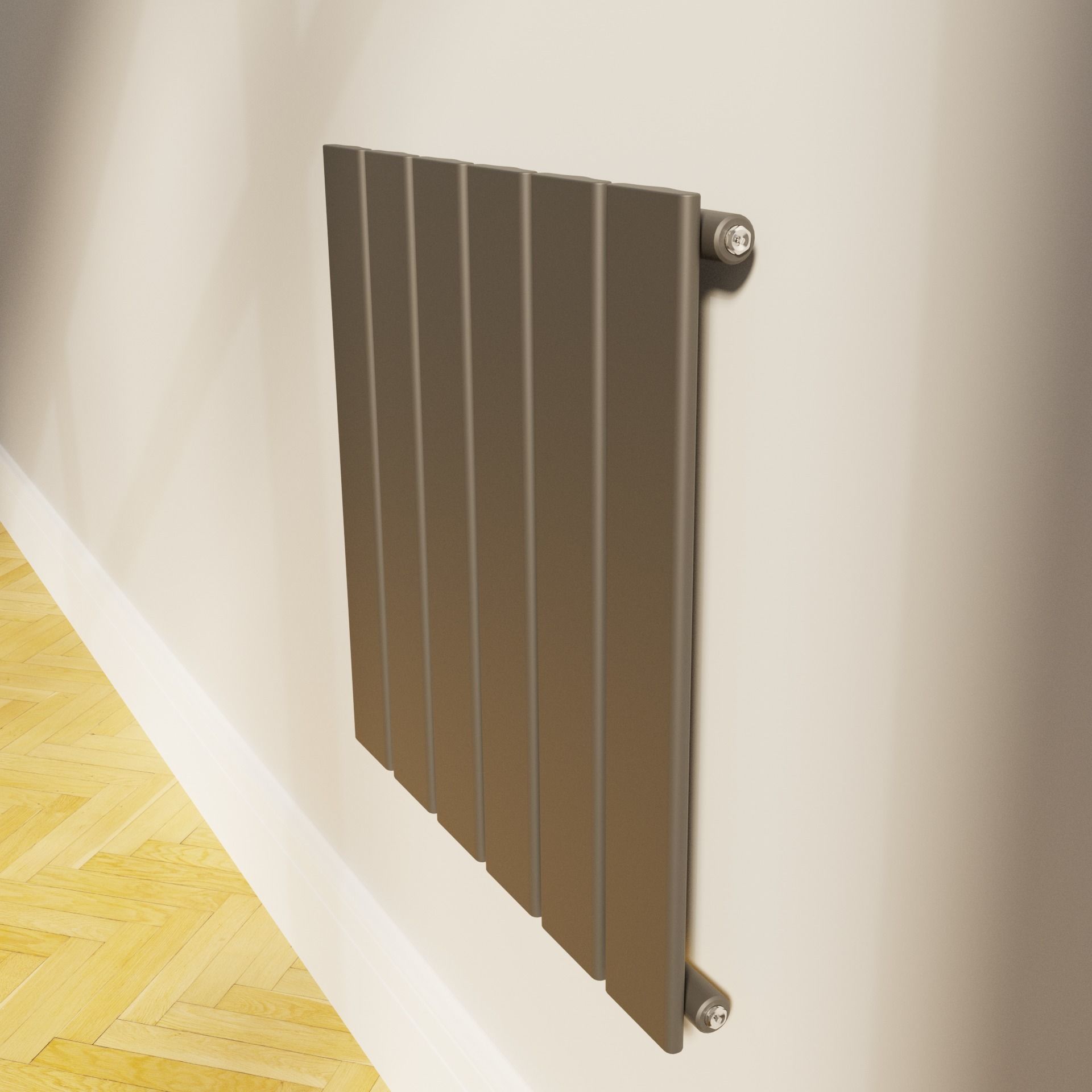 Anthracite radiator 3D model_1