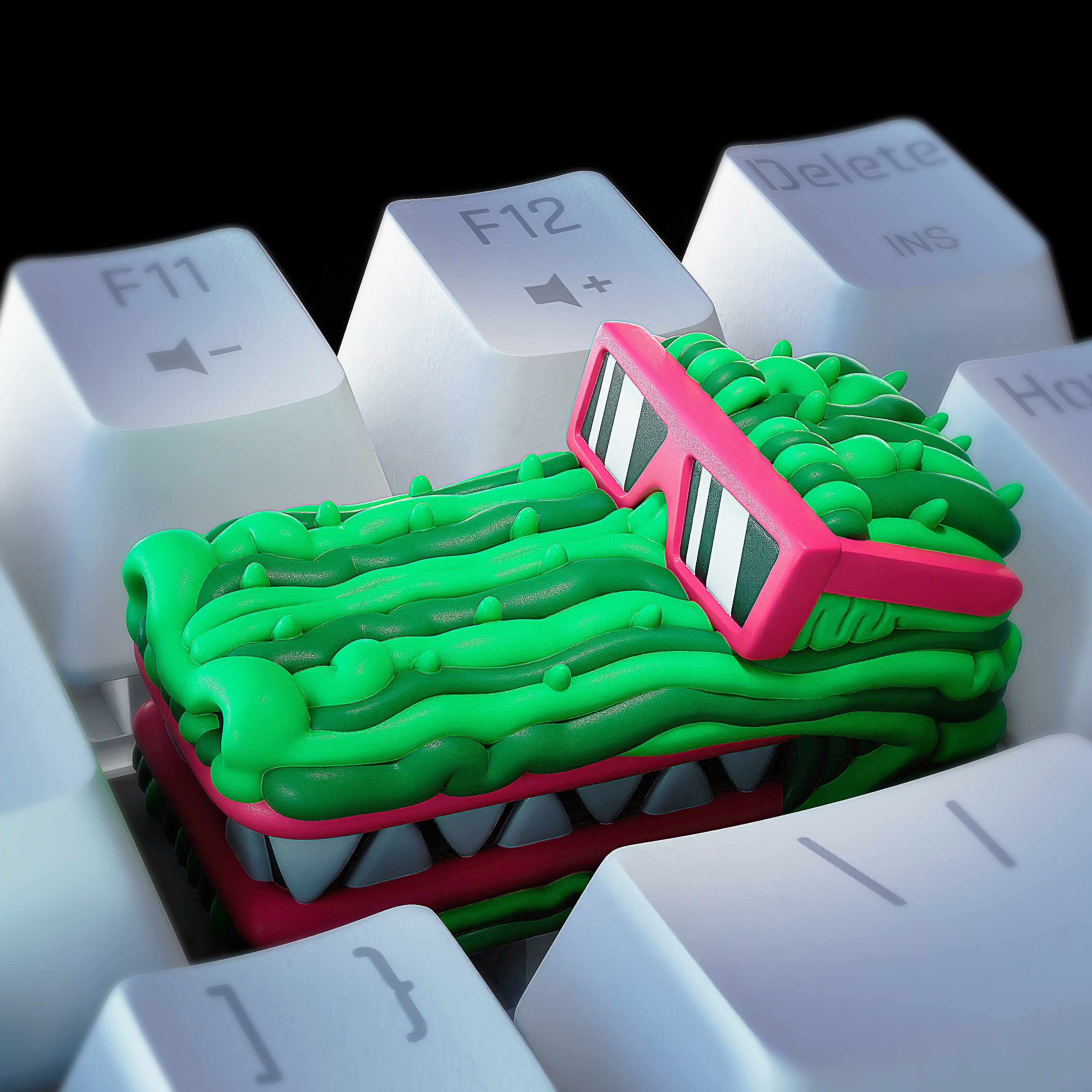 Hiko Pets keycaps - Mechanical Keyboard 3D print model_4