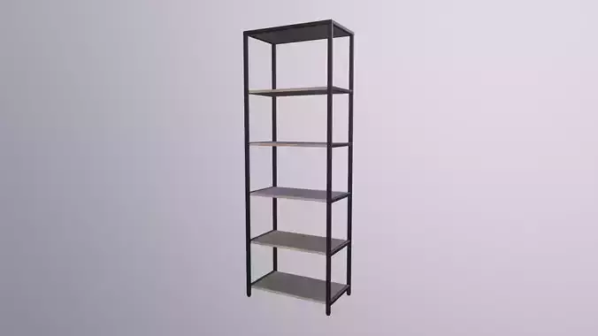 Bookcase furniture industrial wood metal 