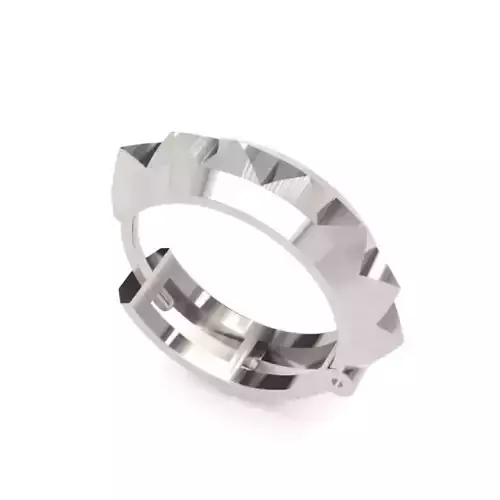 Diamond Earrings 17  STL Jewelry Model for 3D Printing Projects 3D print model