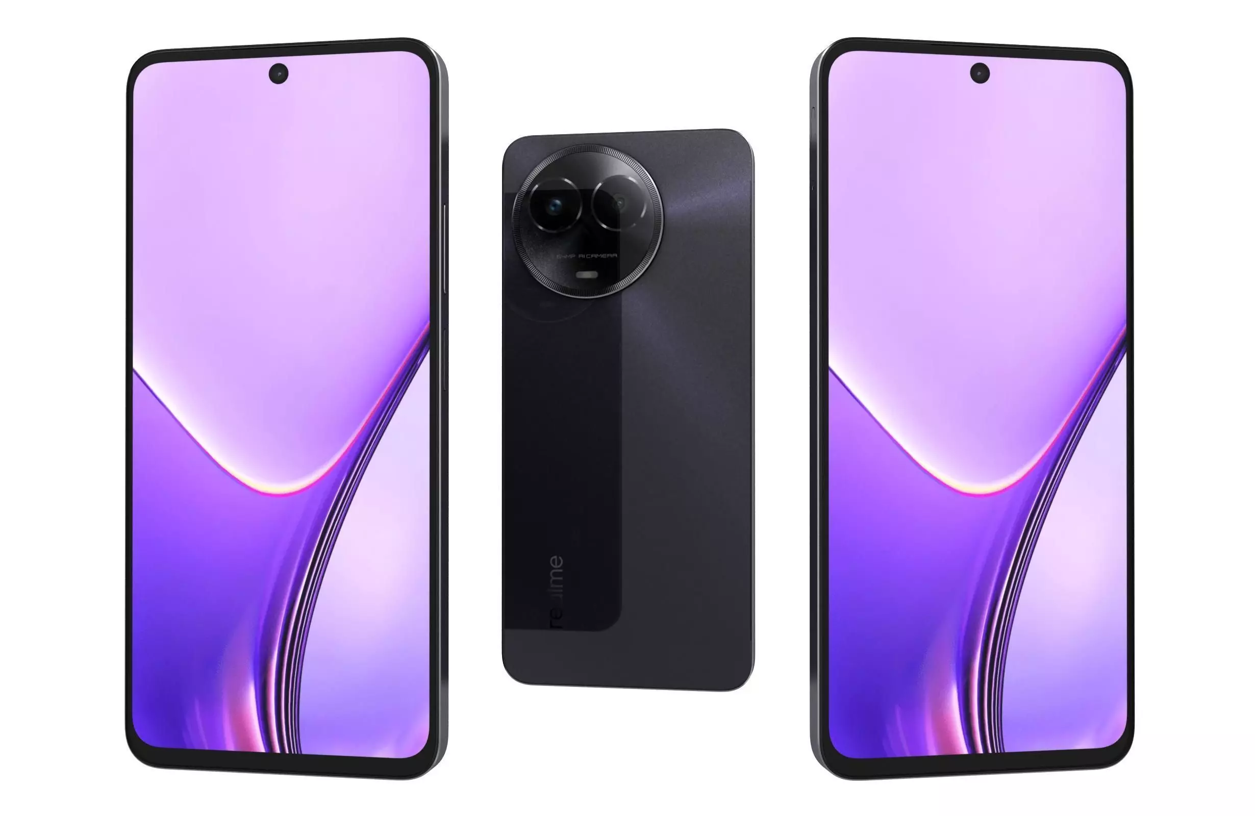 Realme V50s Black 3D model_0
