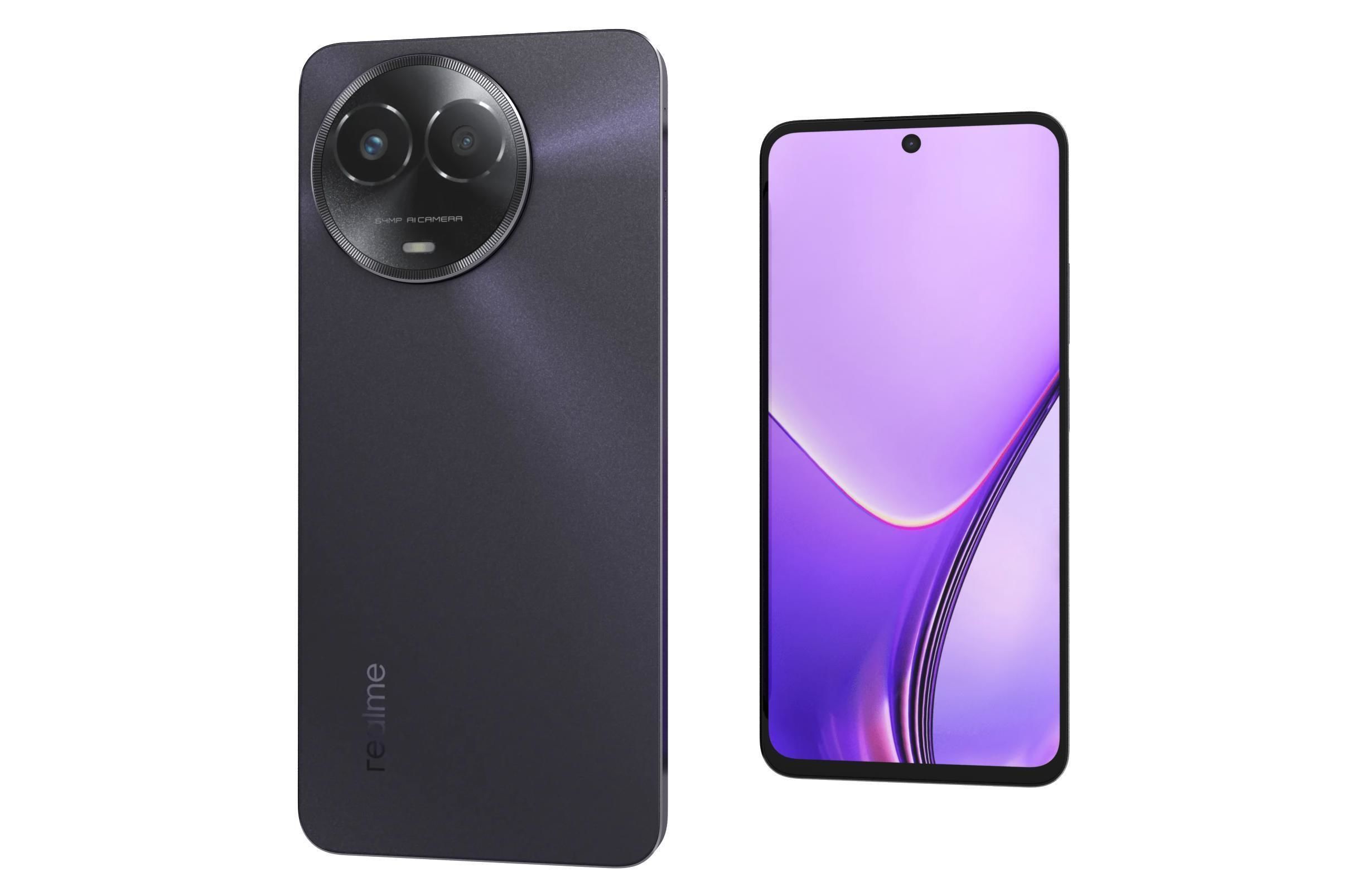 Realme V50s Black 3D model_8