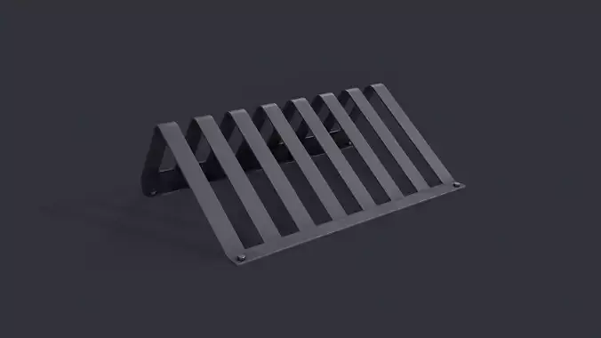 Bike Rack 13 PBR Game Ready Low-poly 3D model