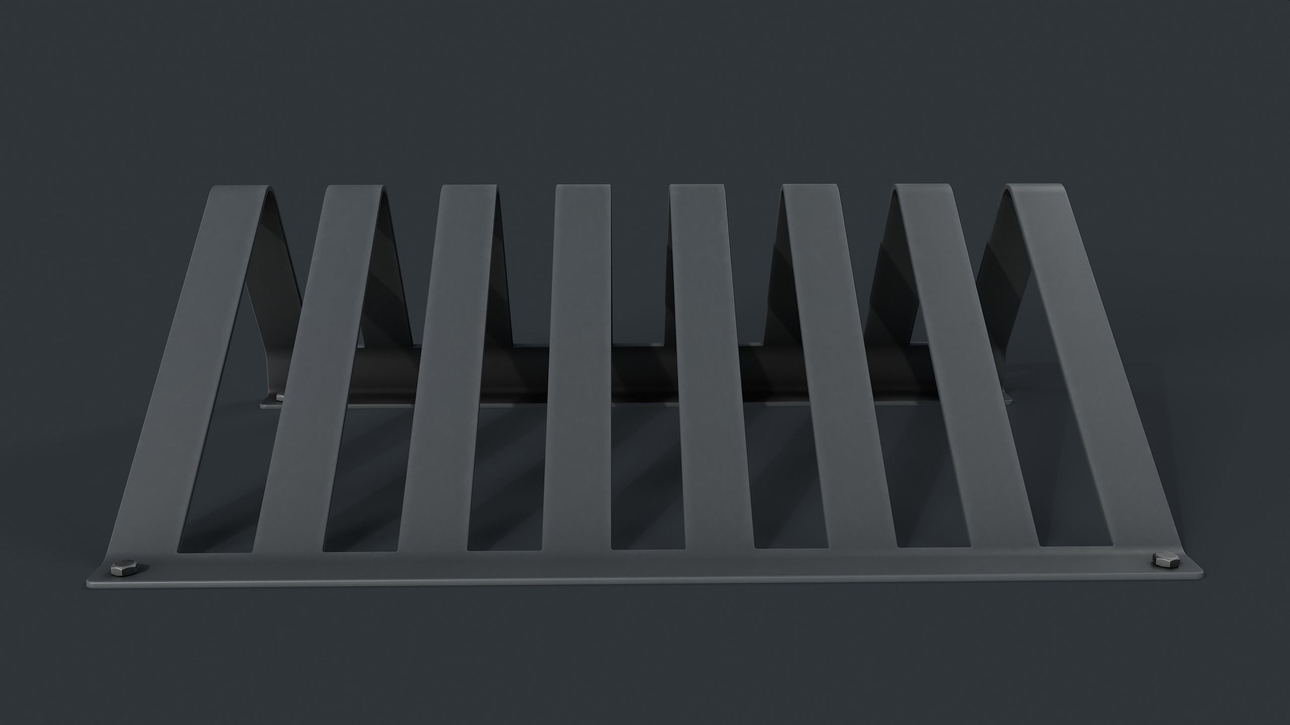 Bike Rack 13 PBR Game Ready Low-poly 3D model_4