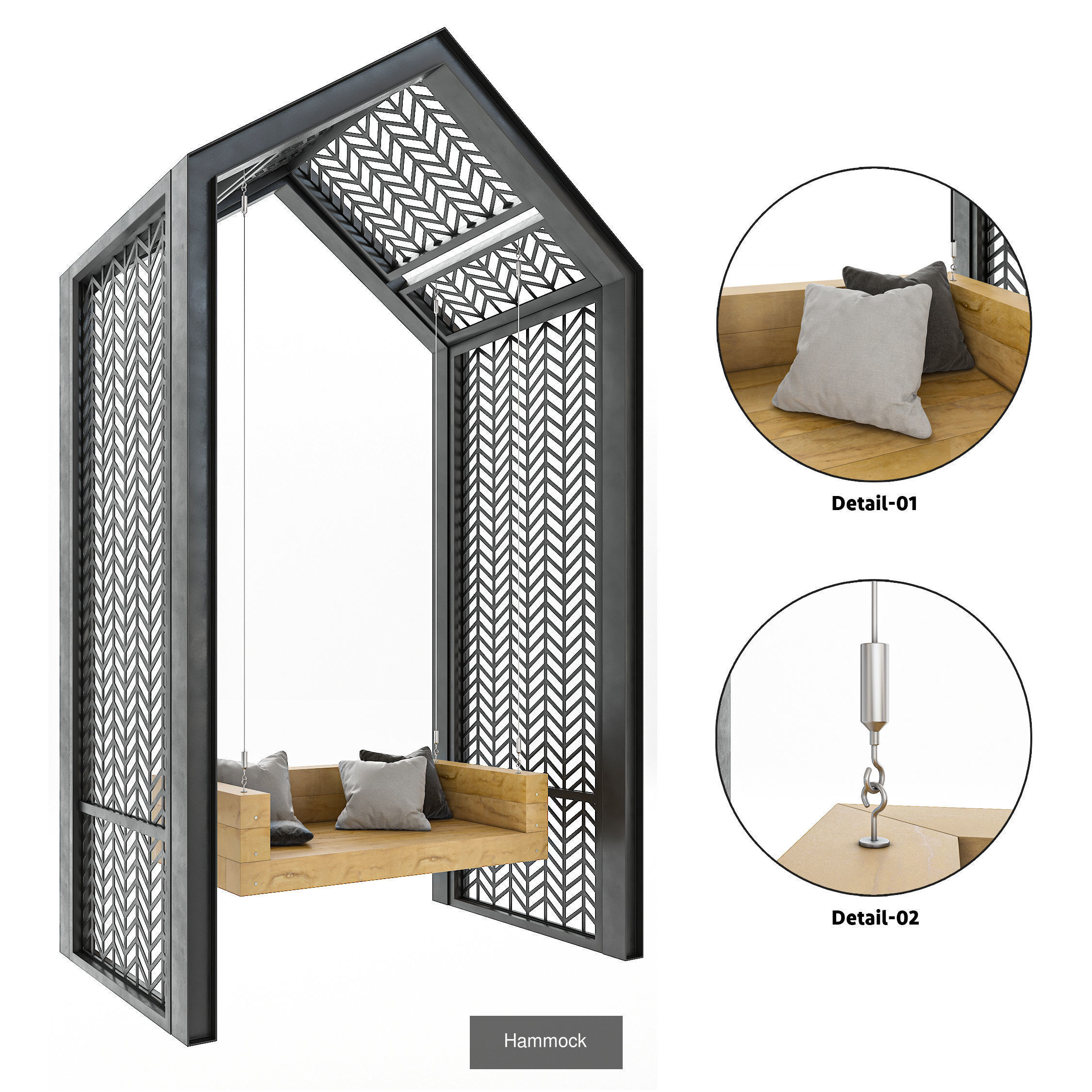 Outdoor furnitures 3D Model Collection_1