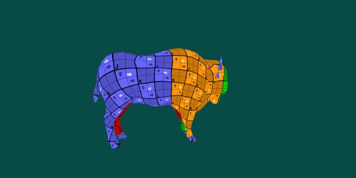 European Bison Male 3D model_8