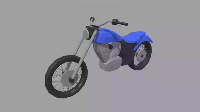 Low Poly Motorbike 03