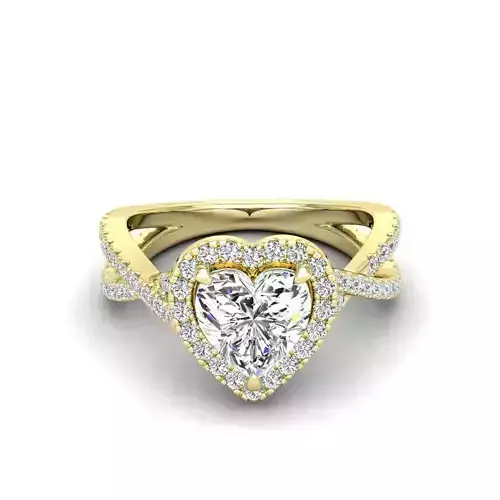 Engagement ring Ruya heart 