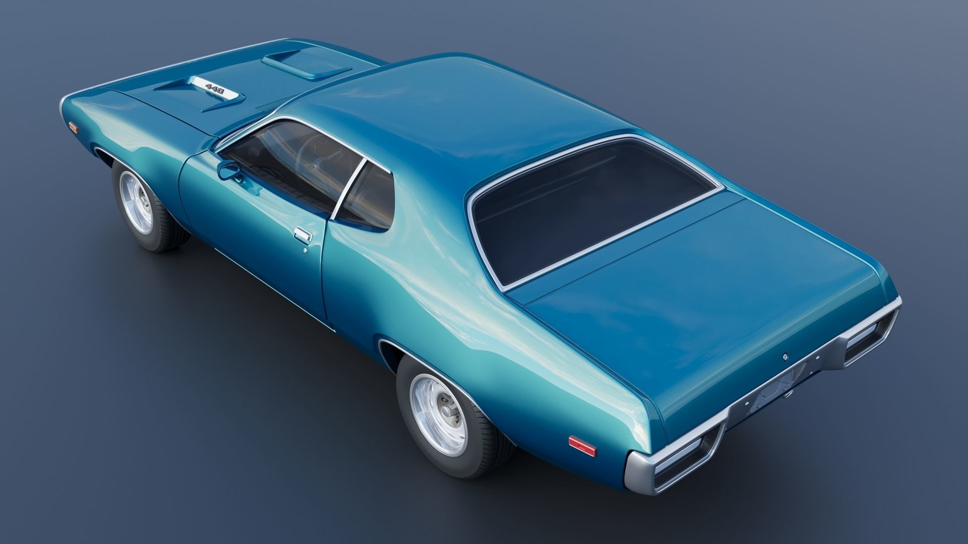 Plymouth Road Runner 1972 3D print model_5