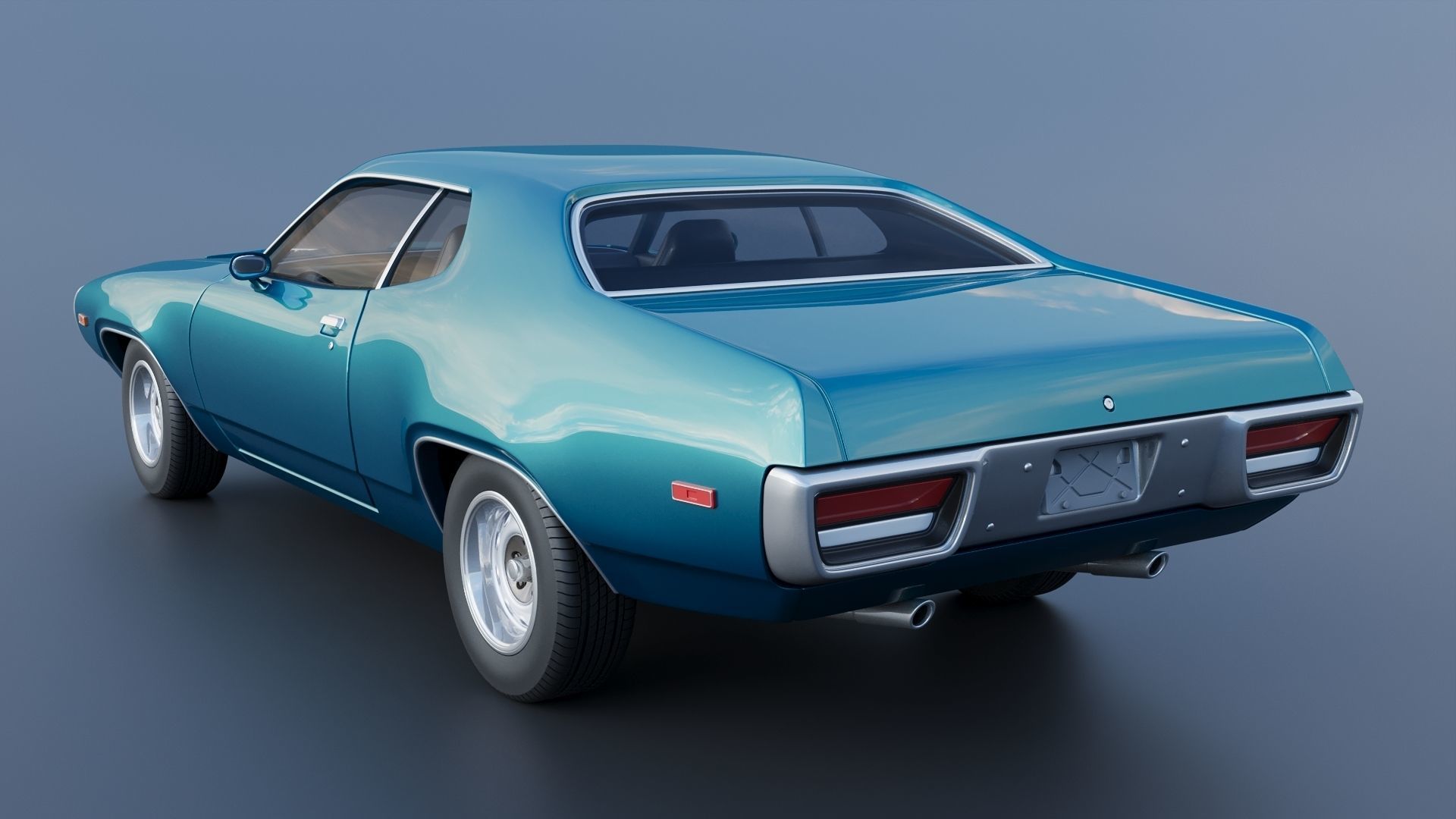 Plymouth Road Runner 1972 3D print model_4