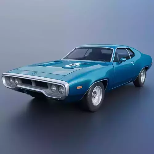 Plymouth Road Runner 1972 3D print model