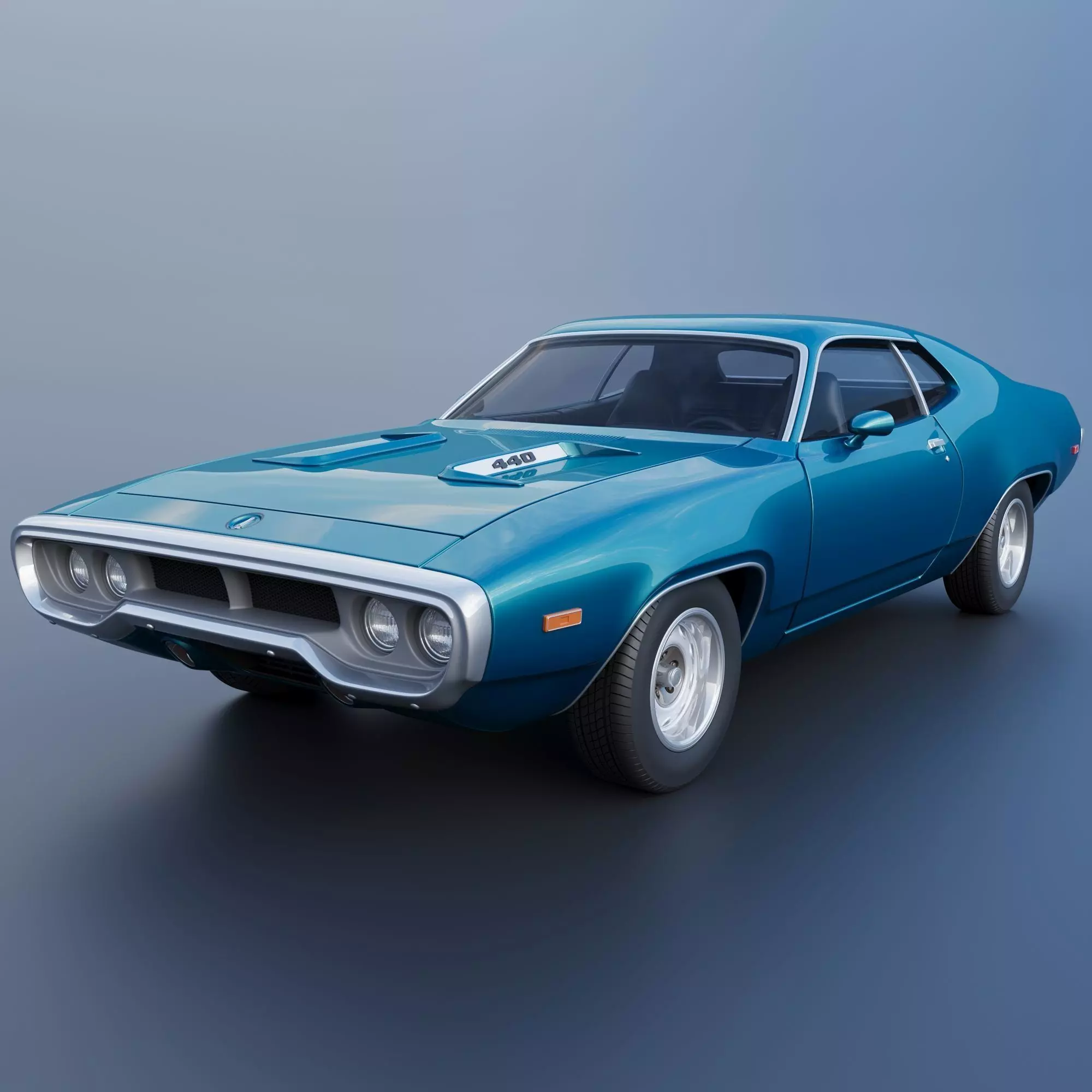 Plymouth Road Runner 1972 3D print model_0