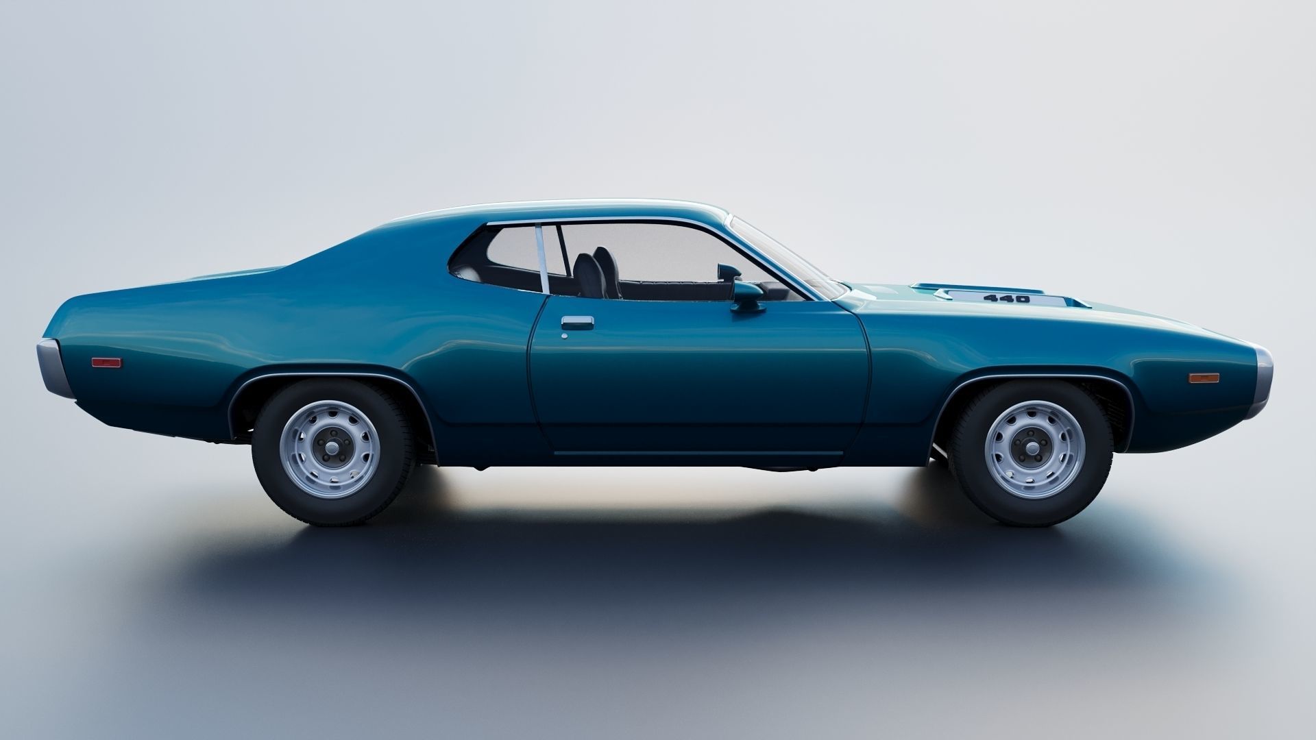 Plymouth Road Runner 1972 3D print model_8