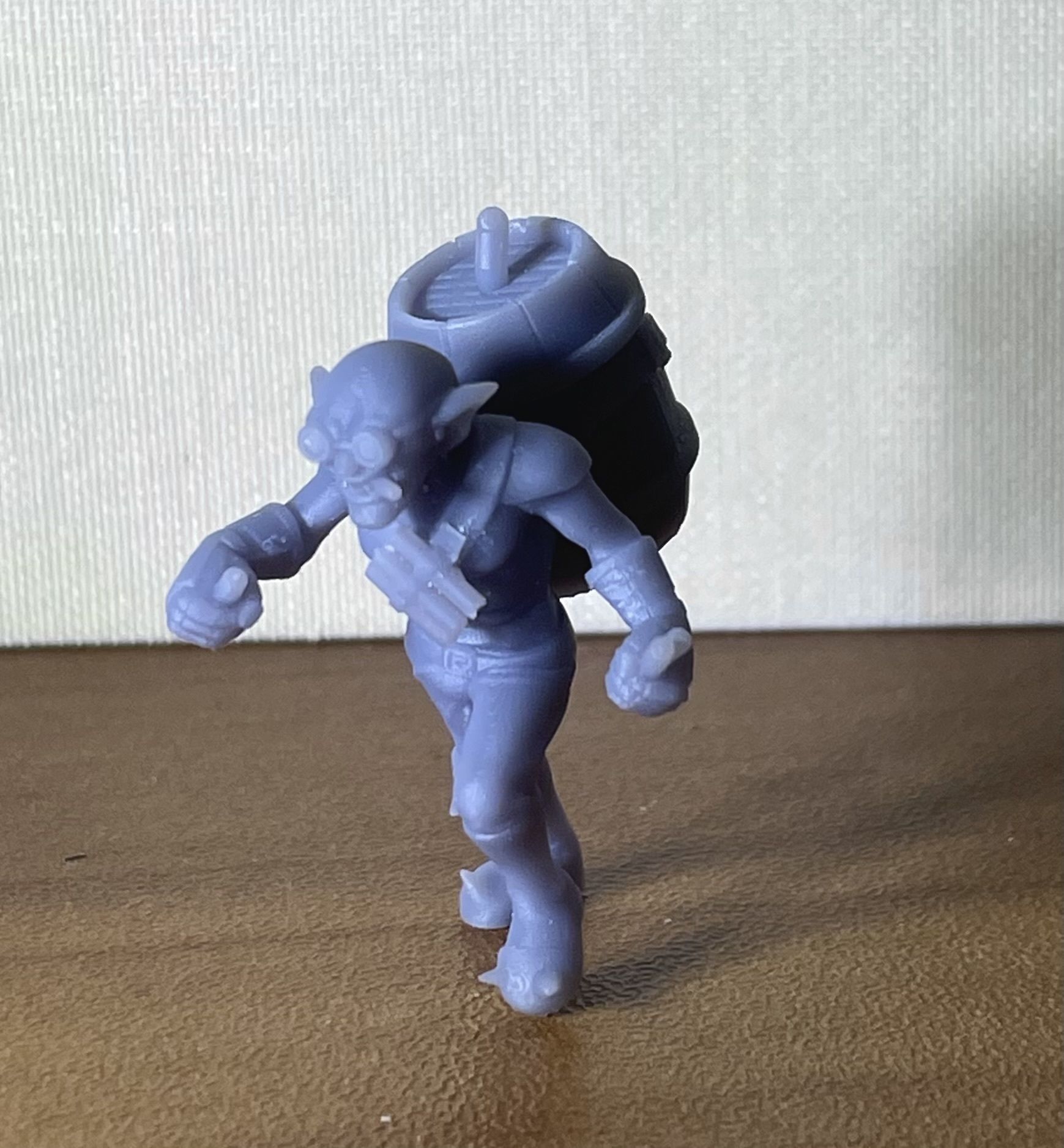 Goblin Sapper ver 1 -goblin with explosives 3D print model_2