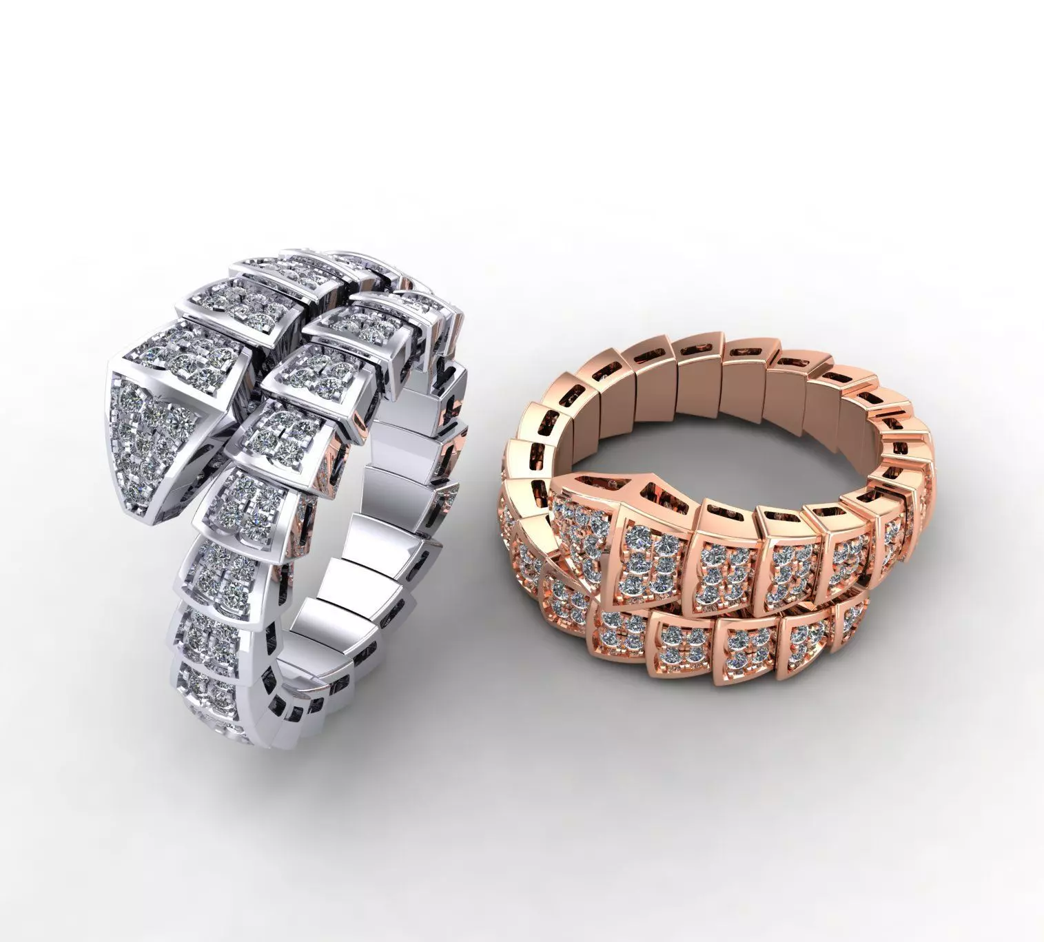 BVL snake ring ver2 3D print model_0