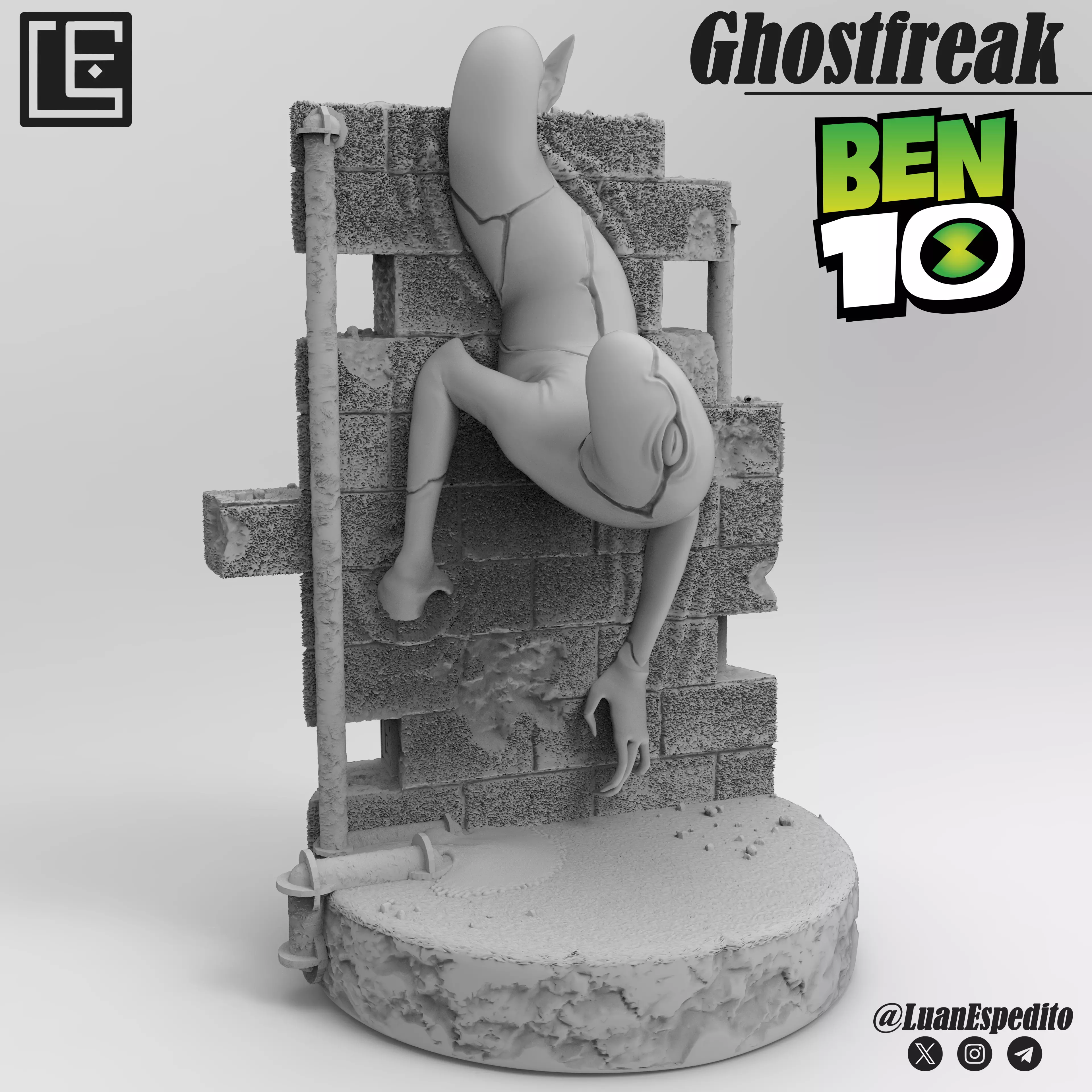 BEN 10 - GHOSTFREAK ZS SKAYR 3D print model