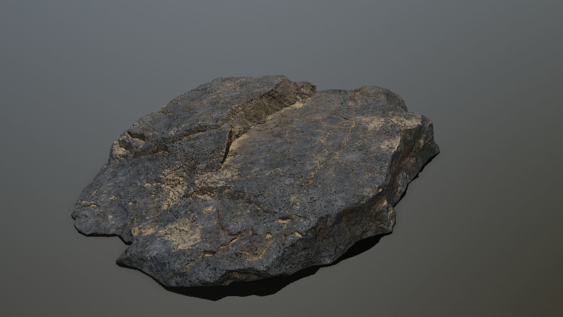 sea rocks Low-poly 3D model_6