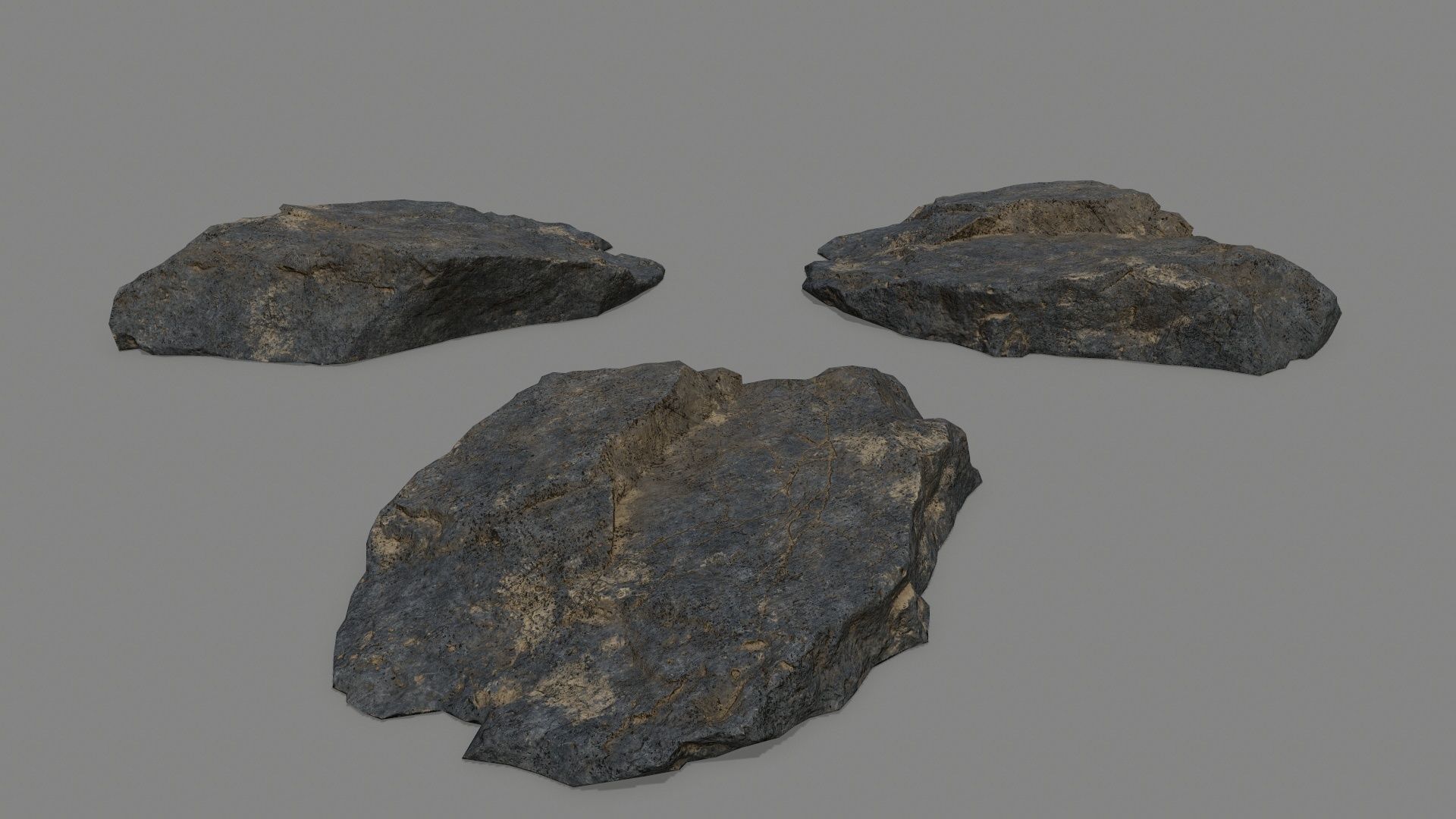 sea rocks Low-poly 3D model_18