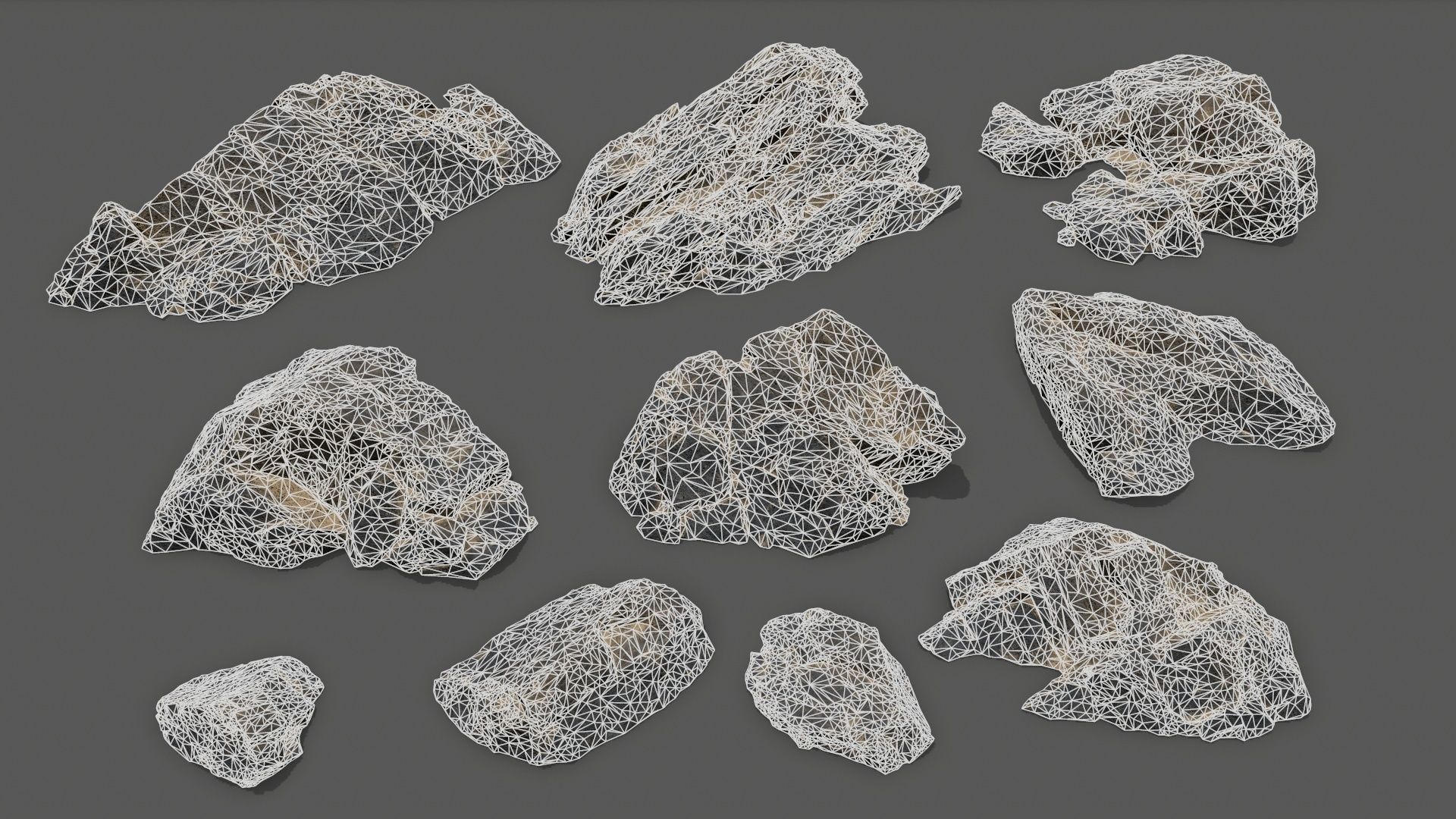 sea rocks Low-poly 3D model_21
