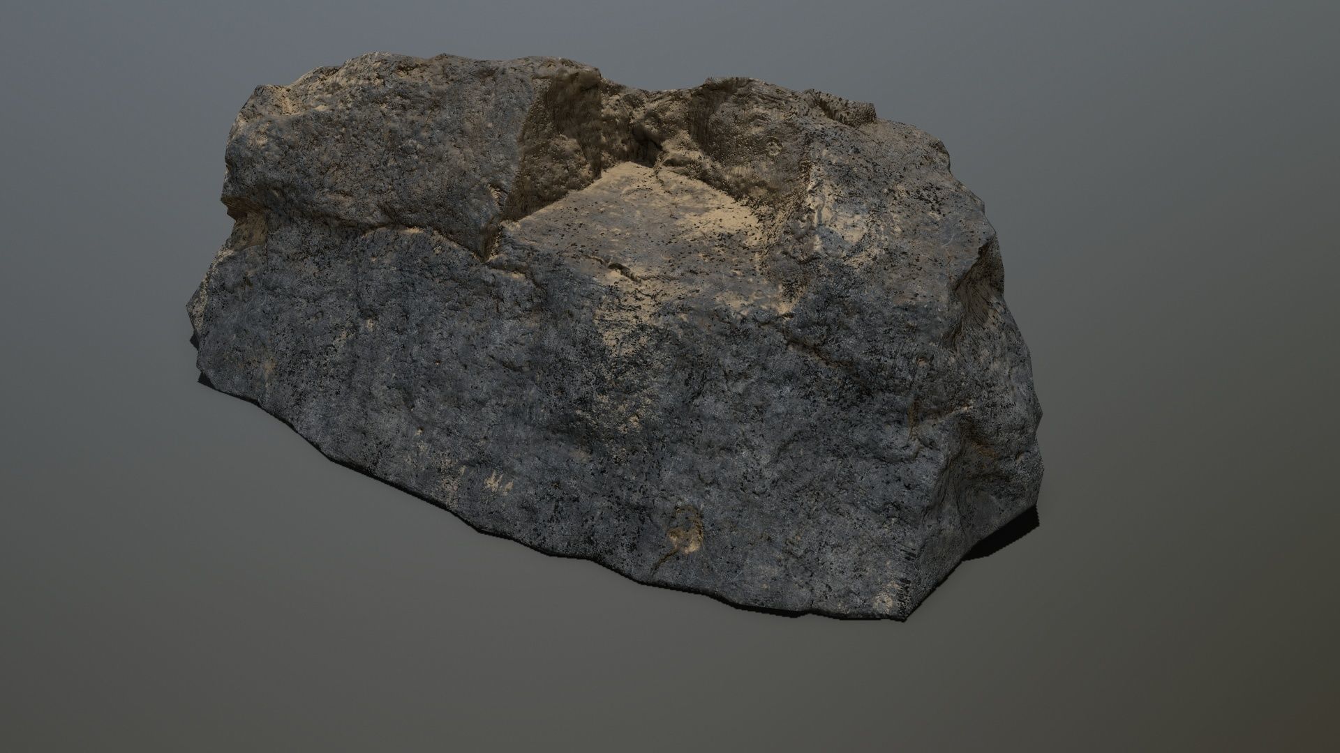 sea rocks Low-poly 3D model_7
