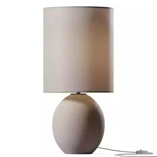 Small Orb Lamp in Chalk