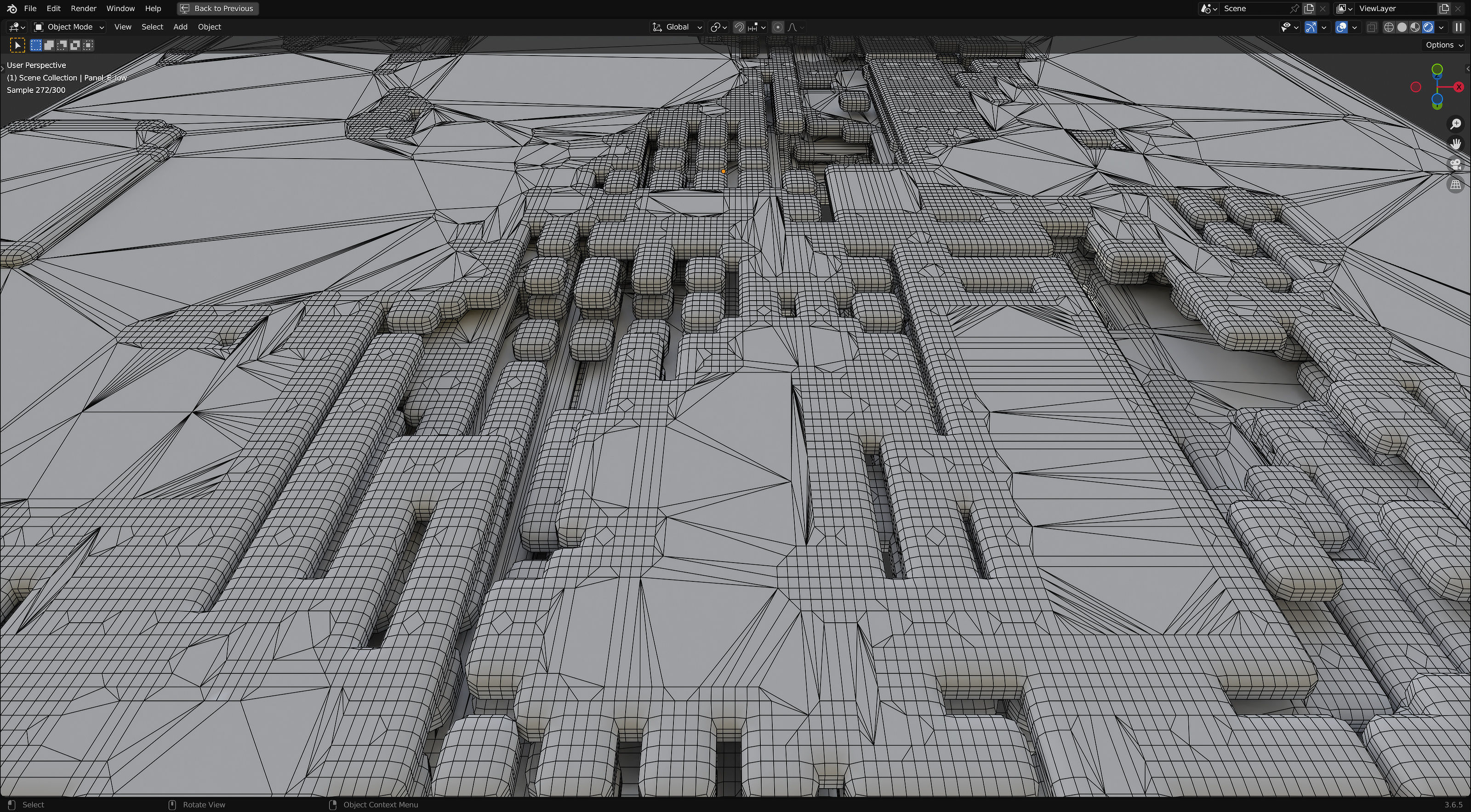 Futuristic Walls and Panels 3D model_12