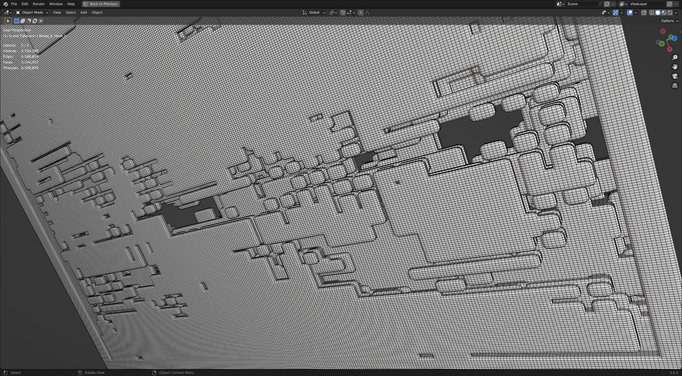 Futuristic Walls and Panels 3D model_10