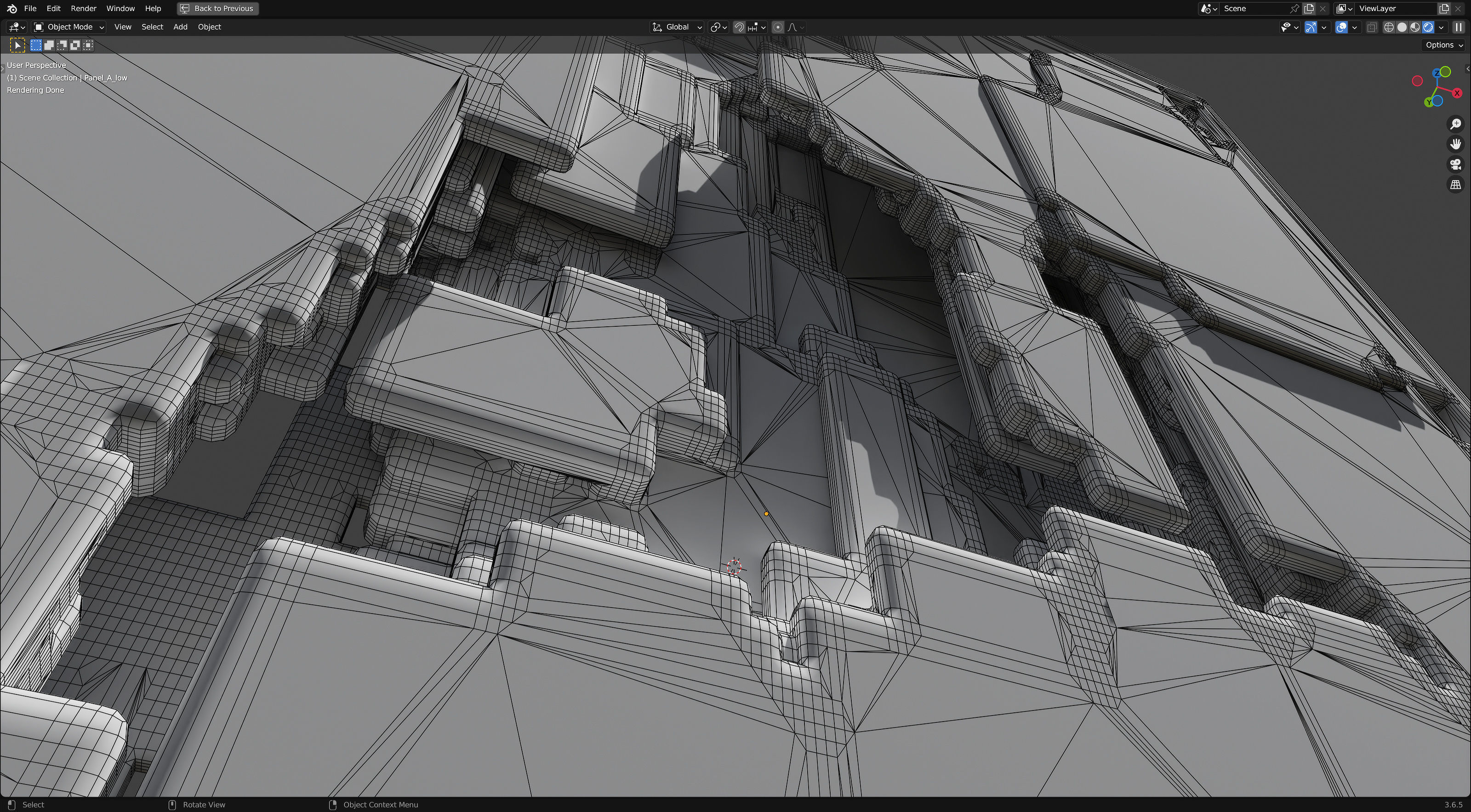 Futuristic Walls and Panels 3D model_20