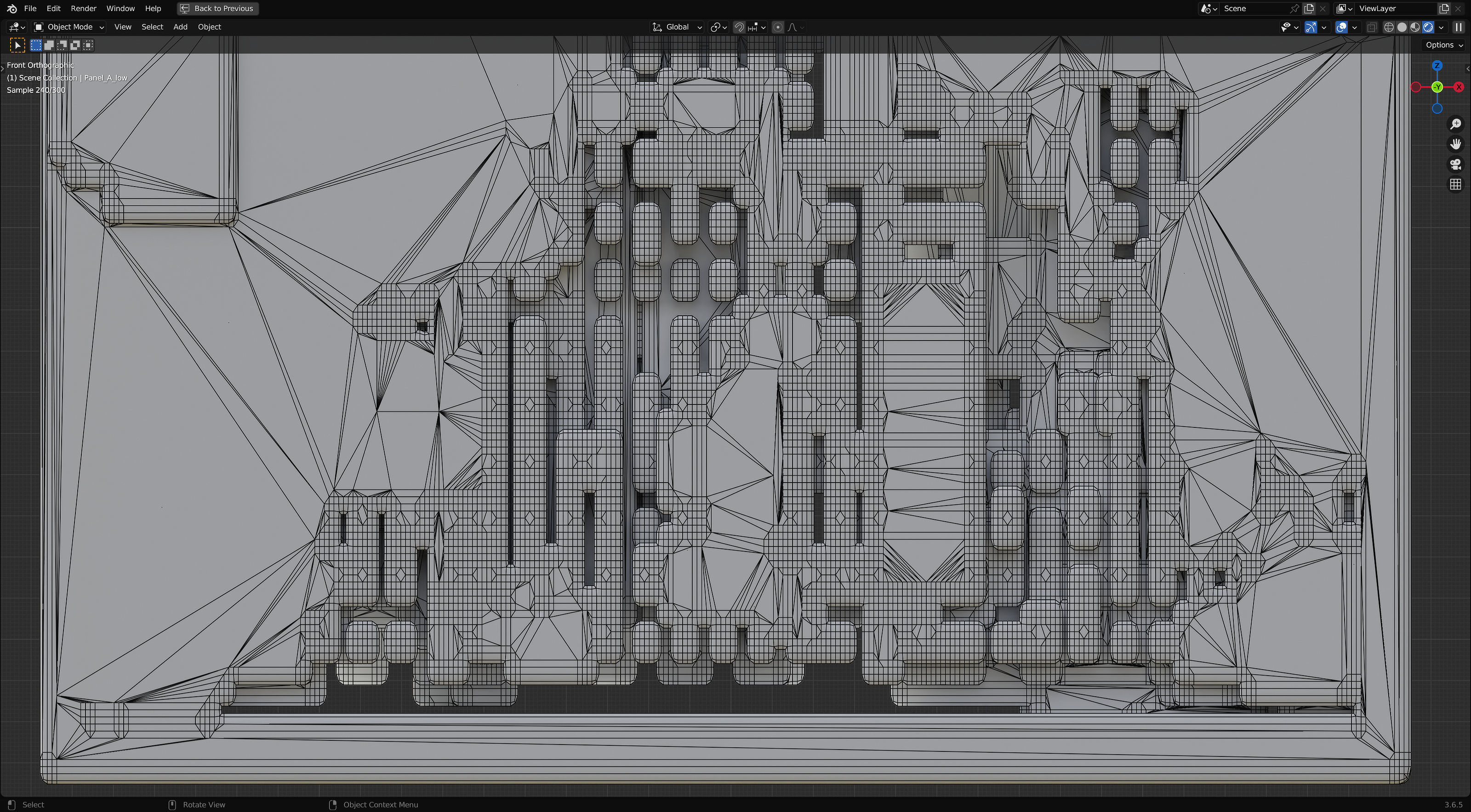 Futuristic Walls and Panels 3D model_11