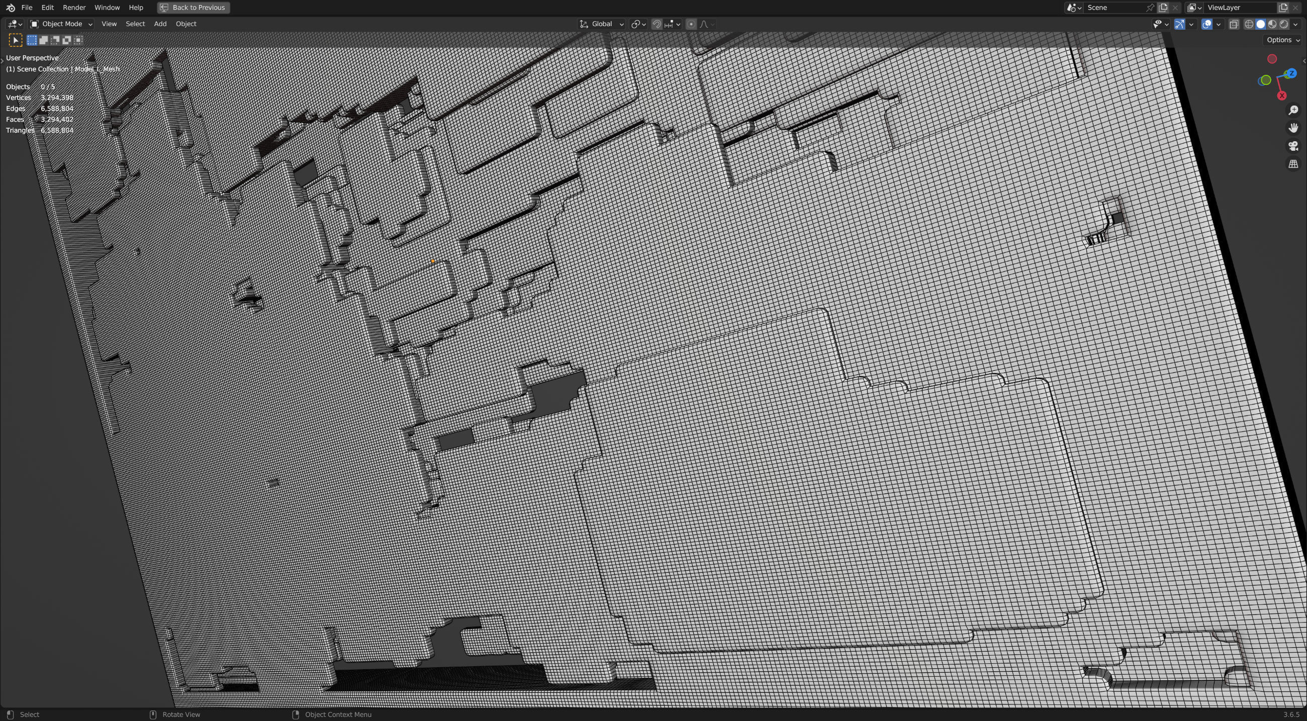 Futuristic Walls and Panels 3D model_9