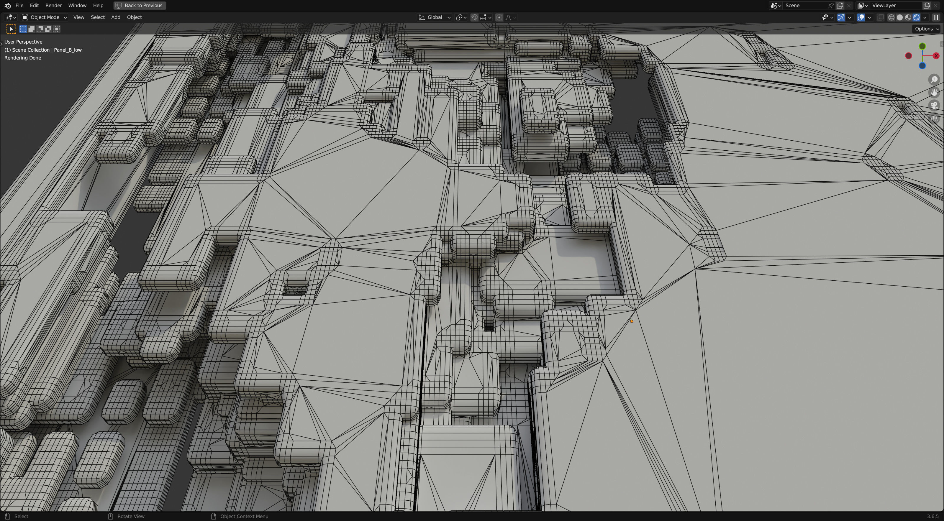 Futuristic Walls and Panels 3D model_15