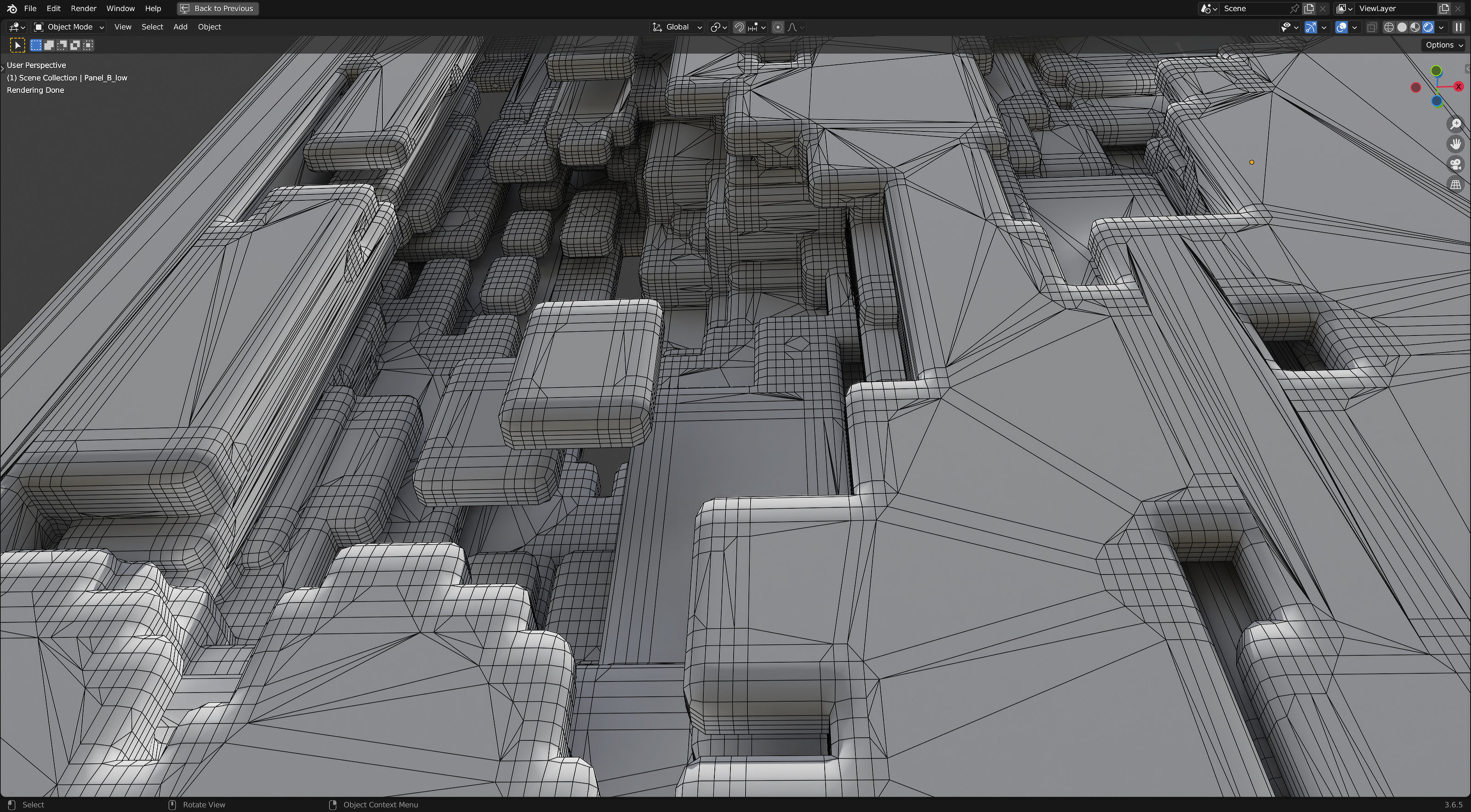 Futuristic Walls and Panels 3D model_17