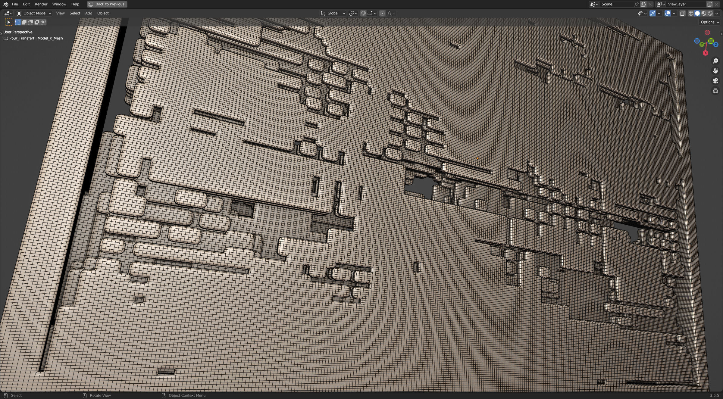 Futuristic Walls and Panels 3D model_6