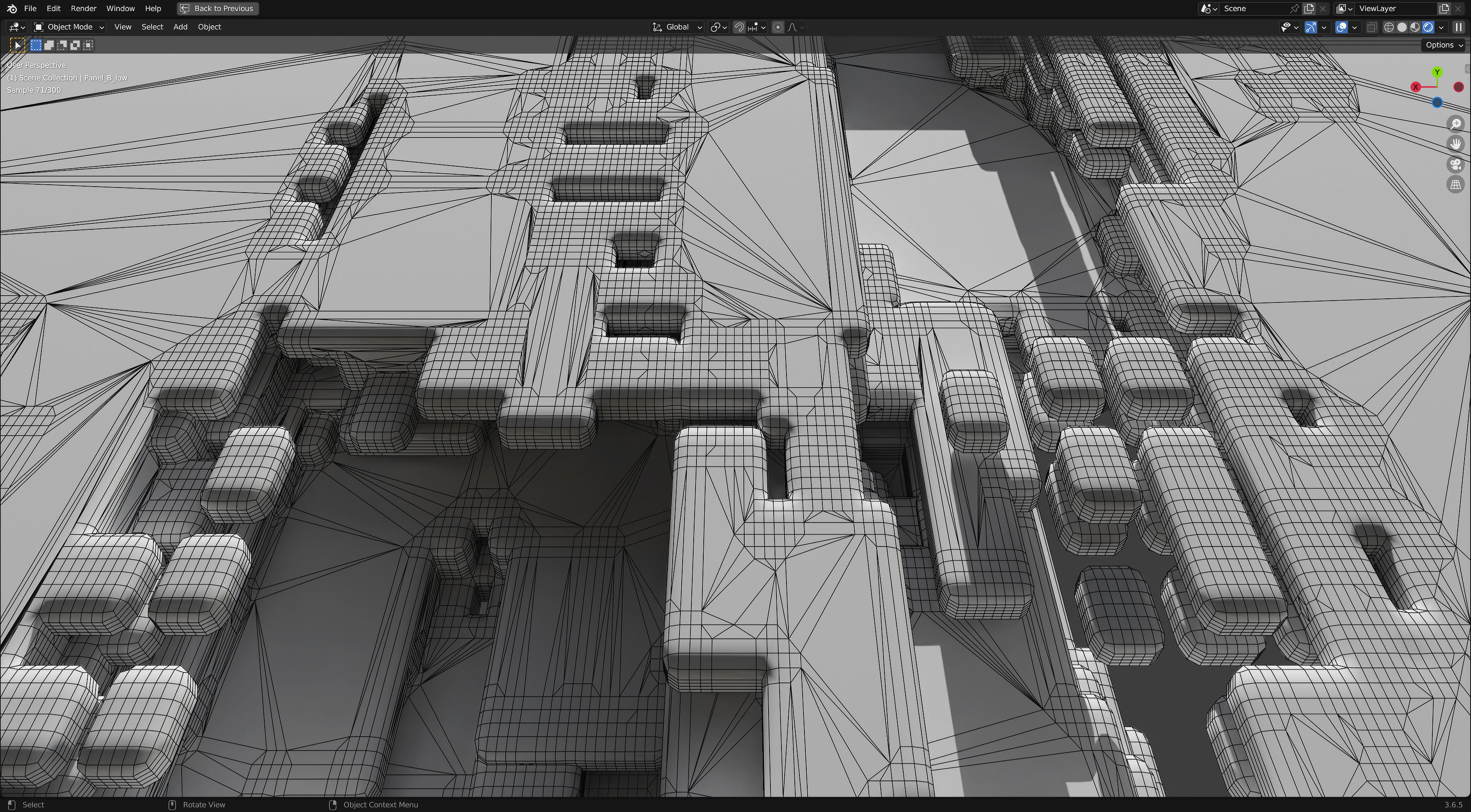 Futuristic Walls and Panels 3D model_19