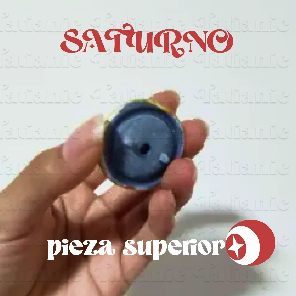 Saturno Giratorio - En el espacio 3D print model_8