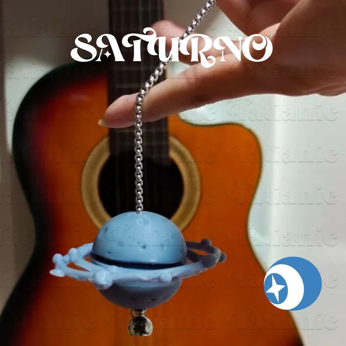 Saturno Giratorio - En el espacio 3D print model_11