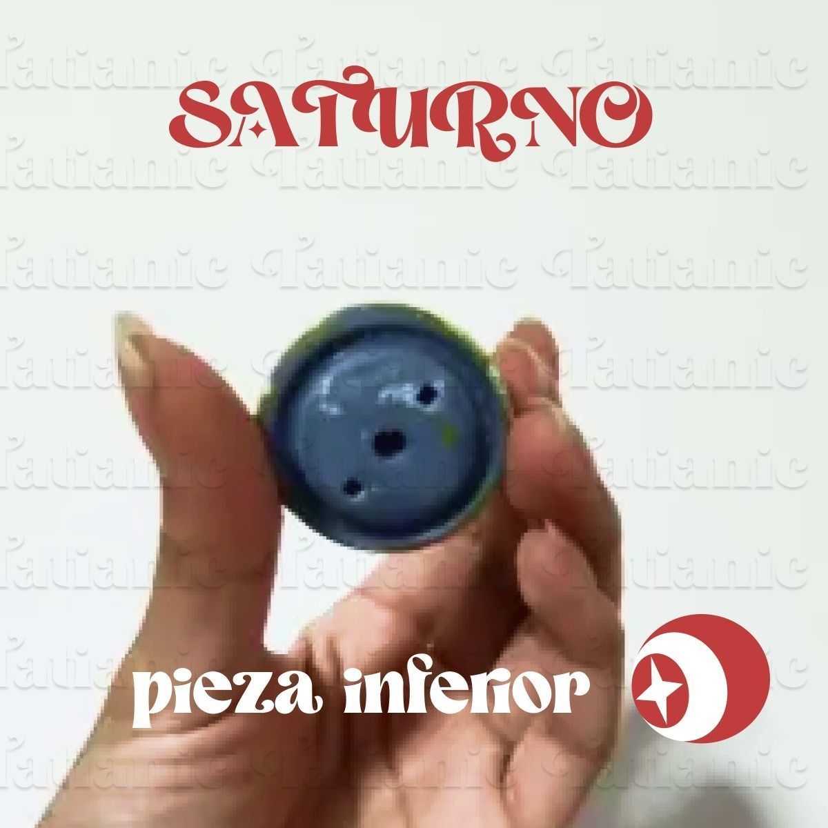 Saturno Giratorio - En el espacio 3D print model_7