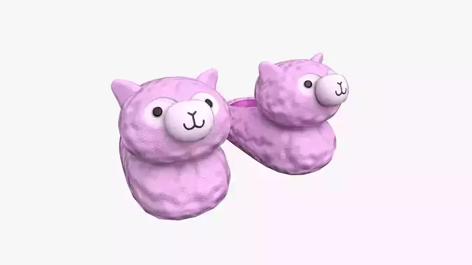 Slippers D02 Pink Sheep - Costume Character Design