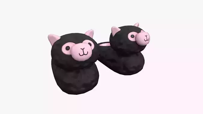 Slippers D07 Black Sheep - Costume Character Design