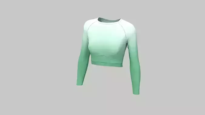 Activewear long sleeve crop top