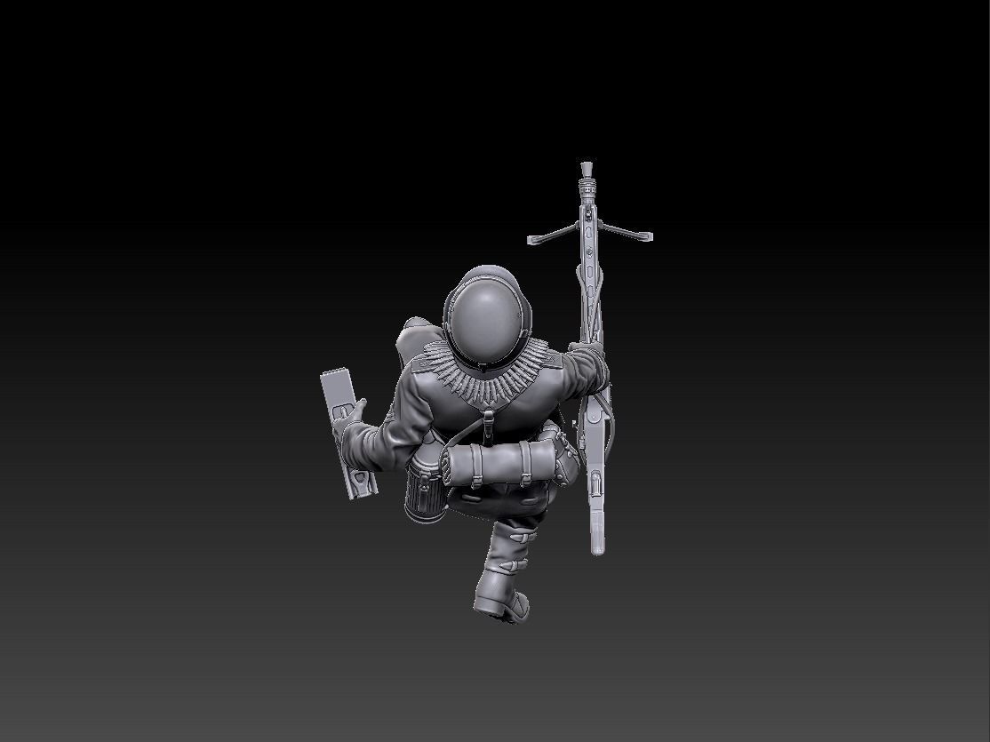 ww2 ger Div Grossdeutschland  MG42 gunner 1-35 3D print model_5