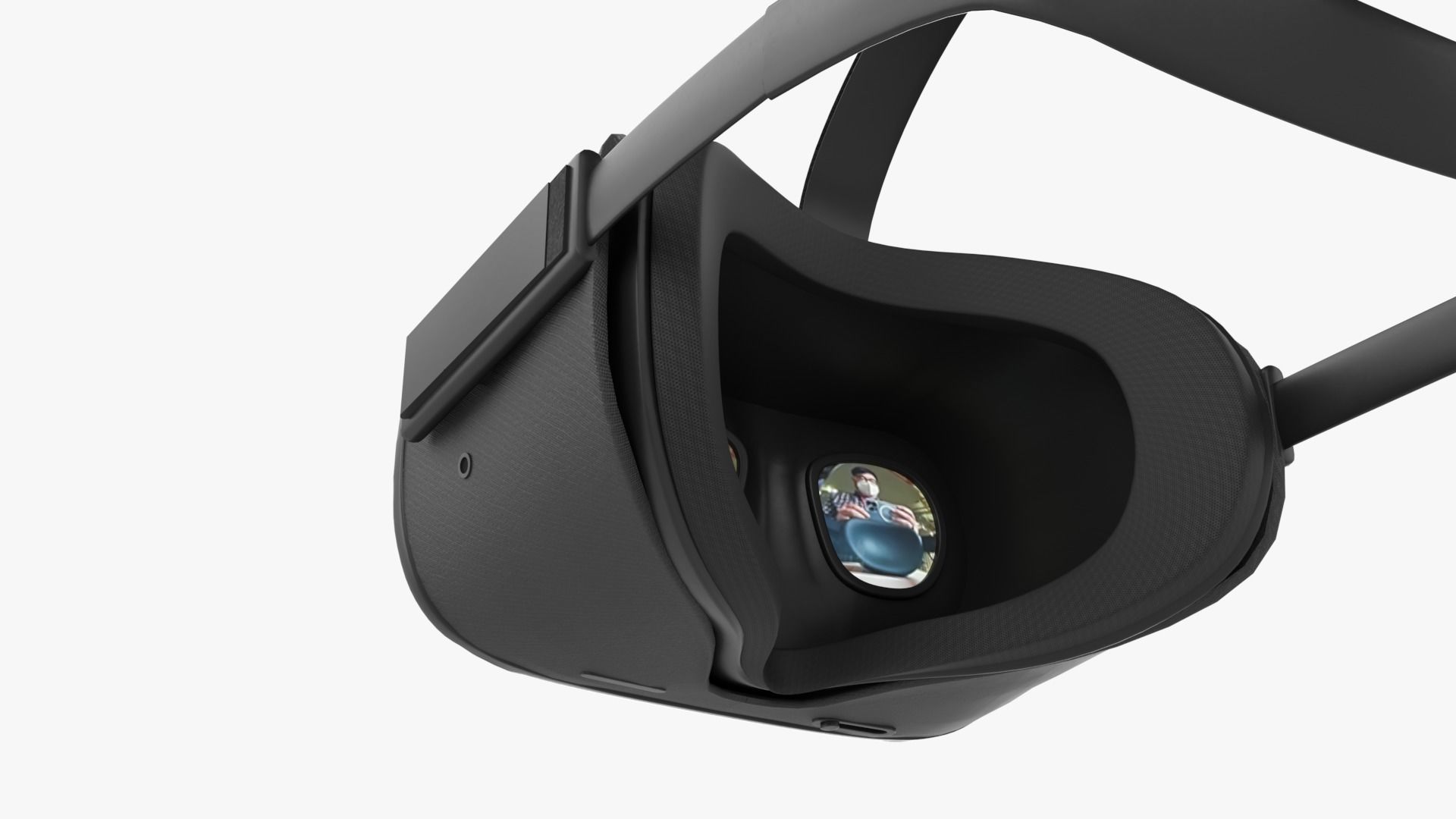 Oculus Quest with Oculus Touch V2 controllers 3D model_10