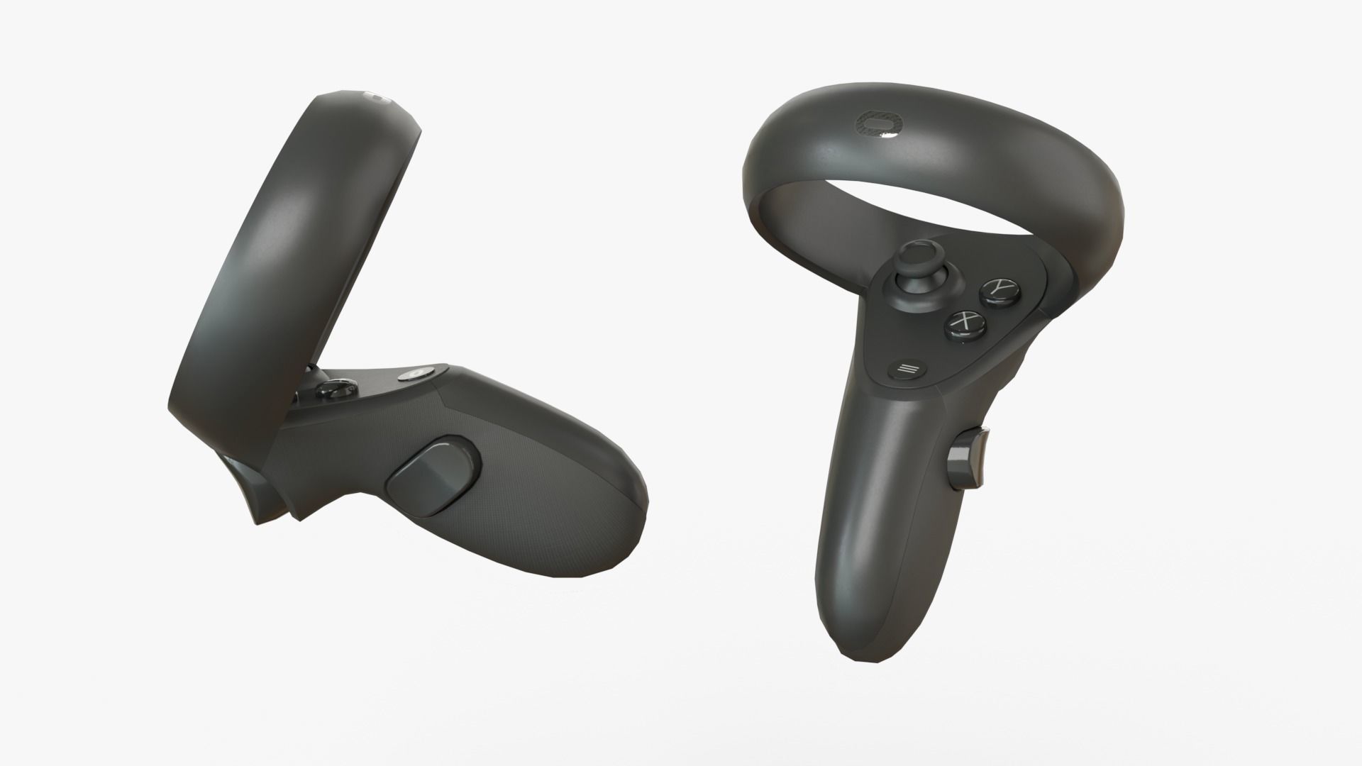 Oculus Quest with Oculus Touch V2 controllers 3D model_13