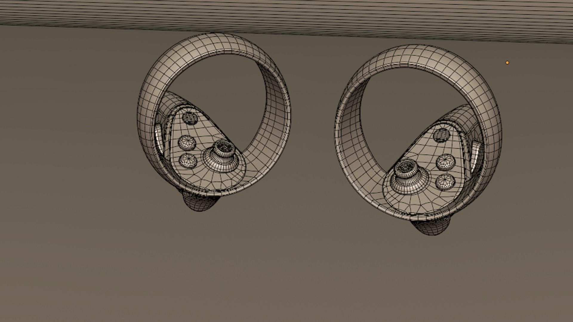 Oculus Quest with Oculus Touch V2 controllers 3D model_14