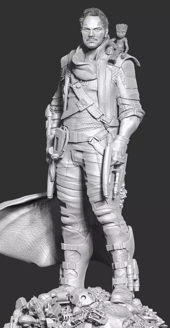 Star Lord Peter Quill 3D Printed Model 3D print model