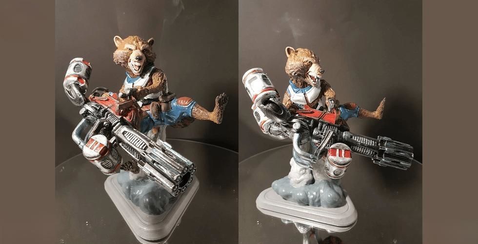 Rocket Racoon 3D Printing Innovation 3D model 3D printable | CGTrader