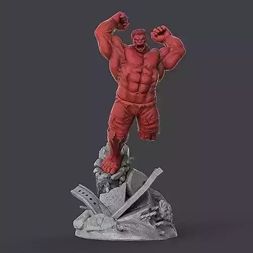 Red Hulk Advanced 3D Printing